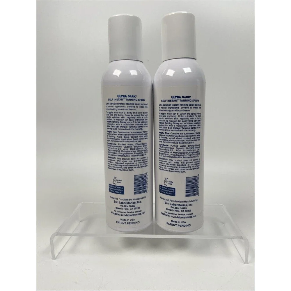 Sun Laboratories Giesee Spray Self Instant Tan Micro Mist Ultra Dark 6 Oz 2 Pack